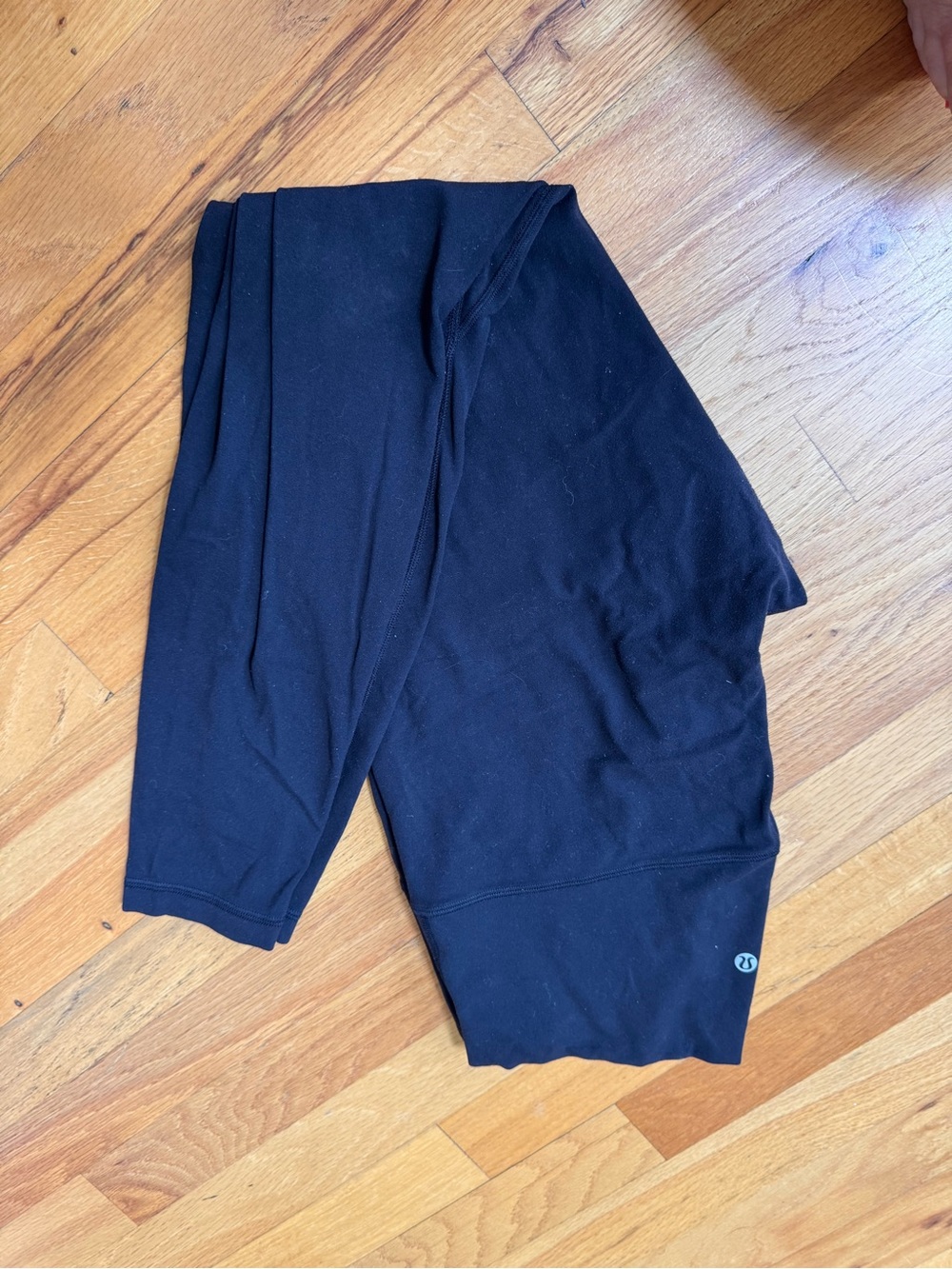 lululemon athletica Black Performance Leggings with Reflective Logo Dot